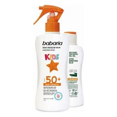 Набор средств для защиты от солнца Kids Babaria Spf 50+ (2 pcs) цена и информация | Кремы от загара | kaup24.ee