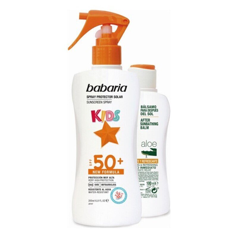 Komplekt lastele Babaria Kids Spf 50+, 200 ml + 100 ml hind ja info | Päikesekreemid | kaup24.ee