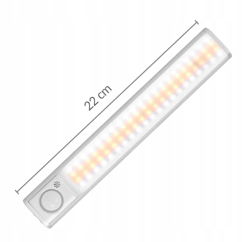 Kleepitav garderoobi valgusriba 80x LED 22cm цена и информация | Süvistatavad ja LED valgustid | kaup24.ee