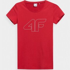 4F Naiste T-särk, punane hind ja info | Naiste T-särgid | kaup24.ee