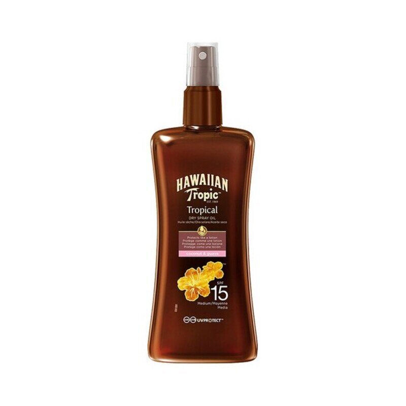 Kaitsev õli Coconut & Guava Hawaiian Tropic Spf 15, 200 ml цена и информация | Päikesekreemid | kaup24.ee