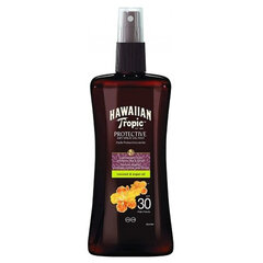 Päikesekreem Hawaiian Tropic Protective Dry Spray Oil Mist Spf30, 200ml hind ja info | Päikesekreemid | kaup24.ee