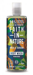 Dušigeel argaaniaõli ja sheavõiga Faith In Nature, 400 ml цена и информация | Масла, гели для душа | kaup24.ee