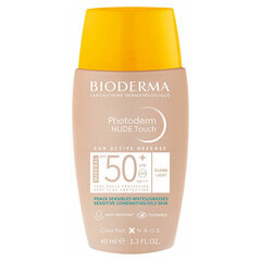 Päikesekreem Bioderma Photoderm Nude Touch SPF50+ Light, 40ml hind ja info | Päikesekreemid | kaup24.ee