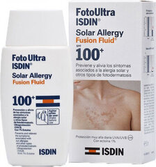 Солнцезащитный крем Isdin Fusion Fluid Solar Allergy Spf100, 50мл цена и информация | Кремы от загара | kaup24.ee