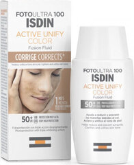 Päikesekreem Isdin Fusion Fluid Active Unify Color Spf50+, 50ml hind ja info | Päikesekreemid | kaup24.ee