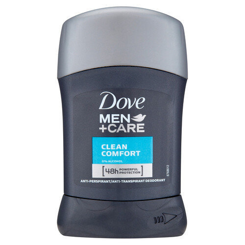 Deodorant Dove Men+Care Clean Comfort, 50ml цена и информация | Deodorandid | kaup24.ee