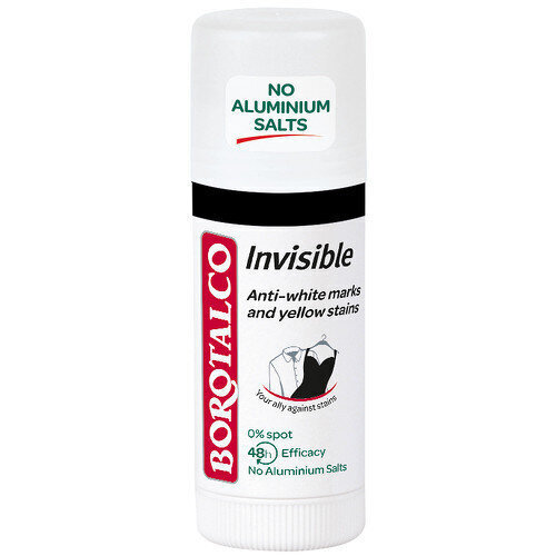 Rull deodorant Borotalco Invisible Yellow and White Anti-Mask, 40 ml hind ja info | Deodorandid | kaup24.ee