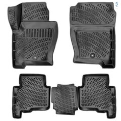 Auto kummimatid mustad 3d land rover discovery iv (2009-2015) rizline цена и информация | Резиновые коврики | kaup24.ee