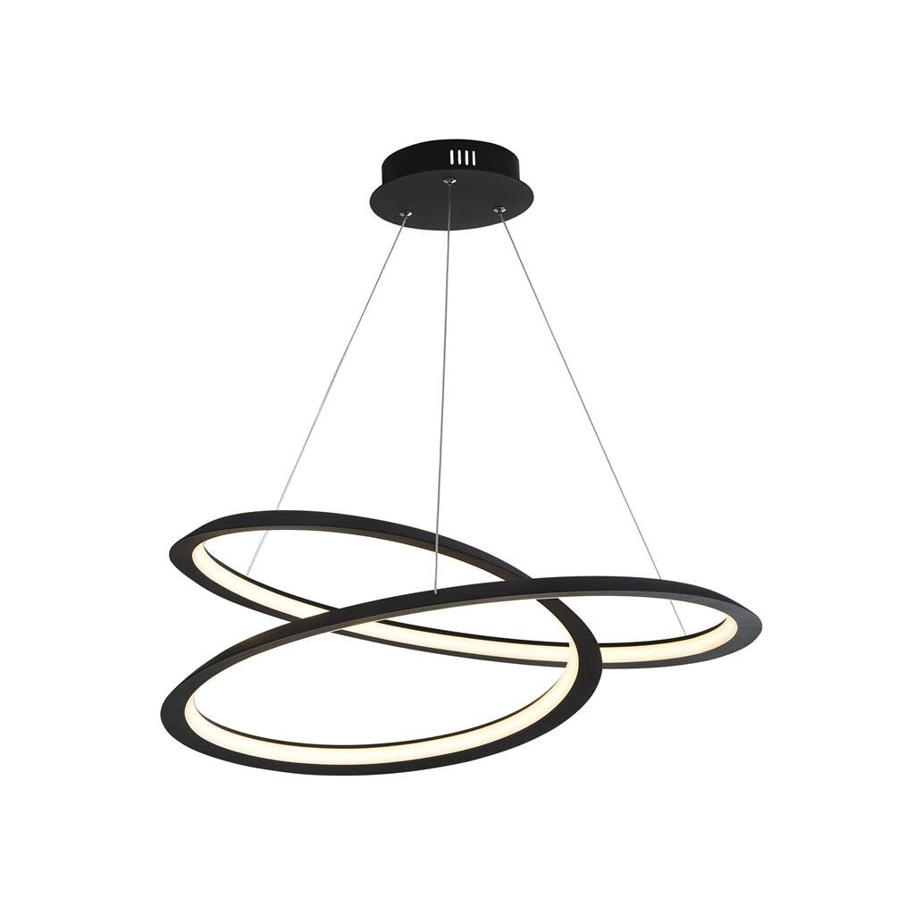 Searchlight ripplamp Swirl LED 51871-1BK цена и информация | Rippvalgustid | kaup24.ee