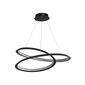 Searchlight ripplamp Swirl LED 51871-1BK цена и информация | Rippvalgustid | kaup24.ee