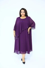 Элегантное вечернее платье из шифона, AFRODITA, 93, фиолетовый цена и информация | Платья | kaup24.ee