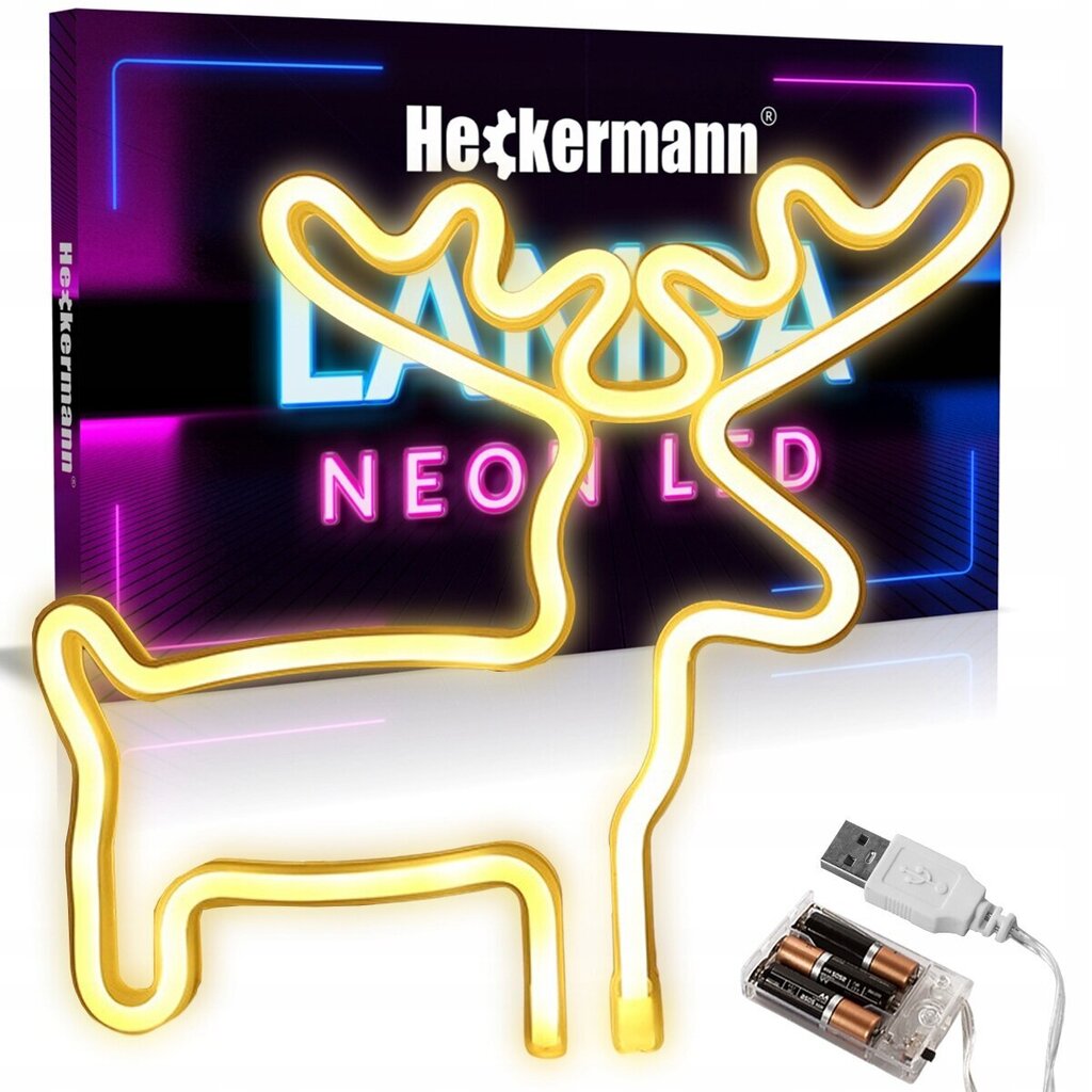 Heckermann valgustatud dekoratsioon Neon LED, 1 tk hind ja info | Sisustuselemendid | kaup24.ee