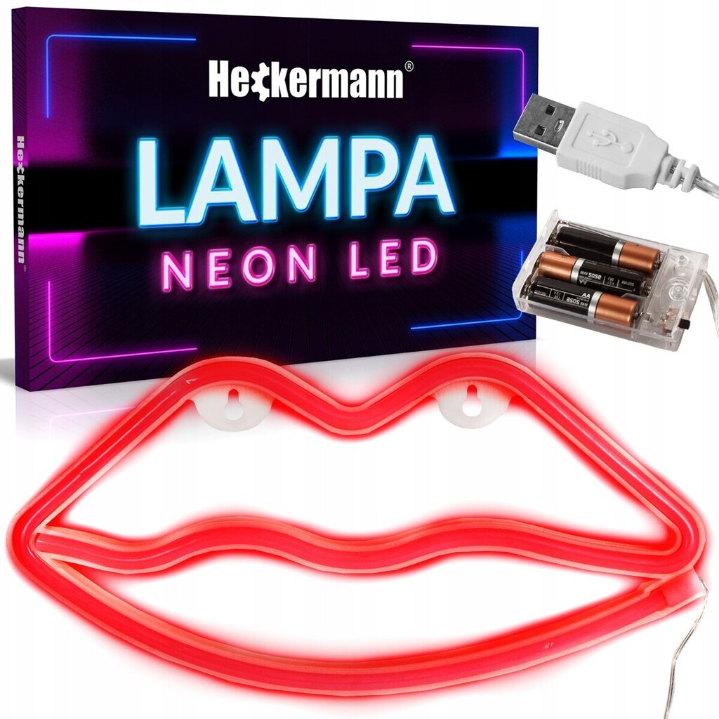 Heckermann valgustatud dekoratsioon Neon LED, 1 tk цена и информация | Sisustuselemendid | kaup24.ee