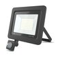 Kohtvalgusti LED PROXIM II 50W 6000K PIR IP66 Forever Light, must цена и информация | Aia- ja õuevalgustid | kaup24.ee