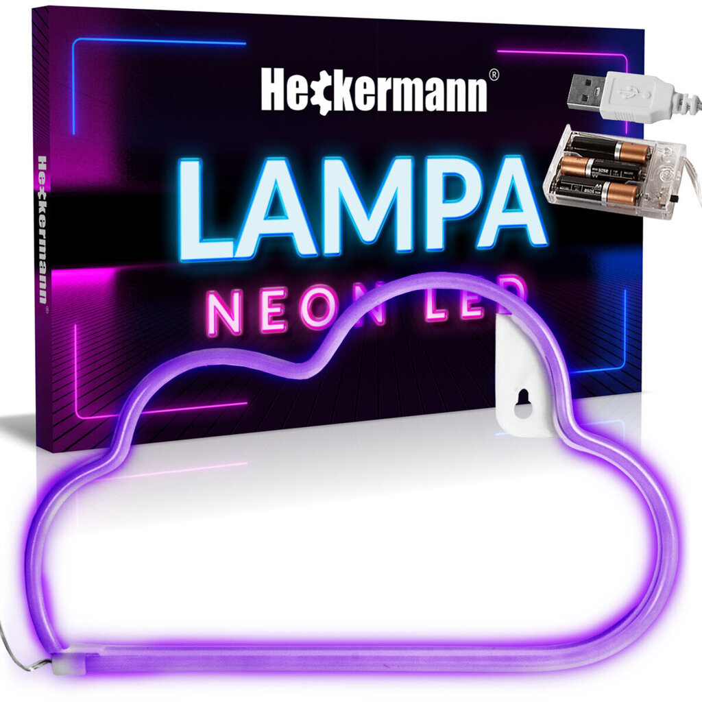 Heckermann valgustatud dekoratsioon Neon LED, 1 tk цена и информация | Sisustuselemendid | kaup24.ee