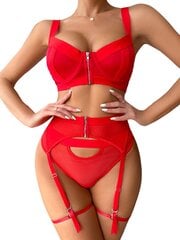 Комплект нижнего белья из двух частей Sexy Diva, красный цена и информация | Сексуальное женское белье | kaup24.ee