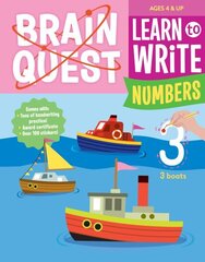 Brain Quest Learn to Write: Numbers цена и информация | Книги для малышей | kaup24.ee