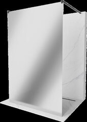 Walk-in dušisein Mexen Kioto, must, peegel, 120 x 200 cm hind ja info | Dušikabiinide uksed ja seinad | kaup24.ee