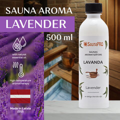 Lavendel sauna aroom SaunaPro, 500ml hind ja info | Sauna aksessuaarid | kaup24.ee