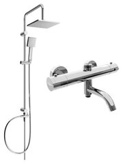 Termostaatsegistiga vanni-dušisüsteem Mexen Tord Kai 2, Chrome hind ja info | Komplektid ja dušipaneelid | kaup24.ee