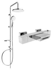 Termostaatsegistiga vanni-dušisüsteem Mexen Erik Cube, Chrome hind ja info | Komplektid ja dušipaneelid | kaup24.ee