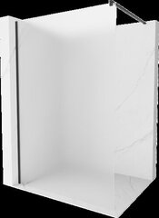 Walk-in dušisein Mexen Kioto, matt, Black, 100 x 200 cm hind ja info | Dušikabiinide uksed ja seinad | kaup24.ee