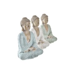 Dekoratiivkuju DKD Home Decor Buddha, 3 tk hind ja info | Sisustuselemendid | kaup24.ee