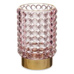 Küünlajalg Dots Pink Gold klaas 8,5 x 12,5 x 8,5 cm цена и информация | Подсвечники, свечи | kaup24.ee