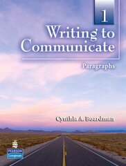 Writing to Communicate 1: Paragraphs цена и информация | Пособия по изучению иностранных языков | kaup24.ee