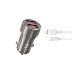 XO CC48 Car charger + USB-C cable hind ja info | Mobiiltelefonide laadijad | kaup24.ee