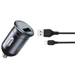 XO CC46 Car charger QC 3.0 18W 1x USB + USB-C Cable hind ja info | Mobiiltelefonide laadijad | kaup24.ee