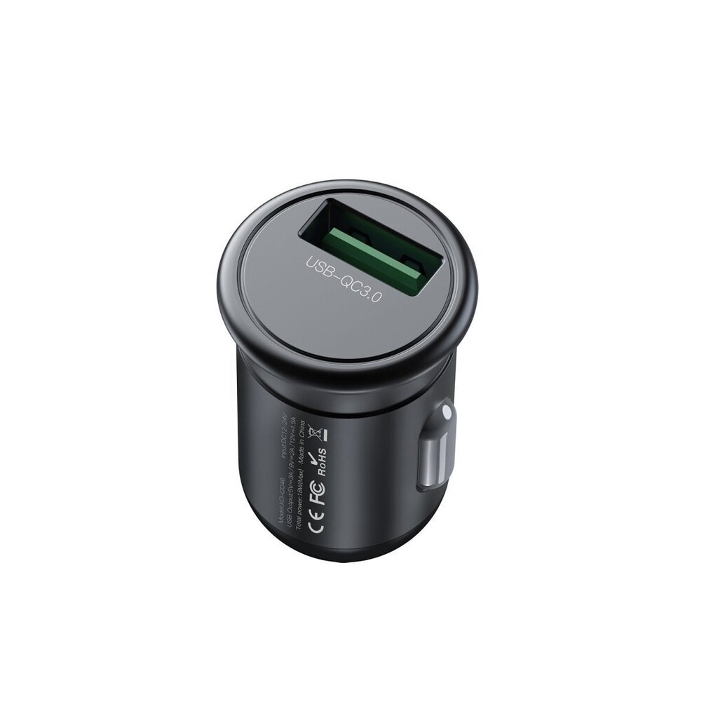 XO CC46 Car charger QC 3.0 18W 1x USB + USB-C Cable hind ja info | Mobiiltelefonide laadijad | kaup24.ee