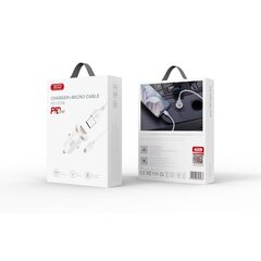 XO CC56 PD Car charger 30W + microUSB cable цена и информация | Зарядные устройства для телефонов | kaup24.ee