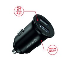 Swissten Авто Зарядка 2x USB 4.8A цена и информация | Зарядные устройства для телефонов | kaup24.ee