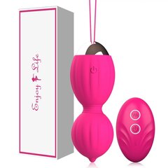 Вибратор вагинальный шарик с пультом дистанционного управления цена и информация | Вагинальные шарики | kaup24.ee
