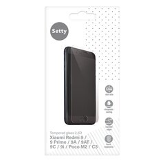 Setty grūdintas stiklas 2,5 D, skirtas Xiaomi Redmi 9 / 9 Prime / 9A / 9AT / 9C / 9i / Poco M2 цена и информация | Ekraani kaitsekiled | kaup24.ee