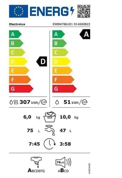 Electrolux EW8W7861E1 hind ja info | Pesumasinad | kaup24.ee