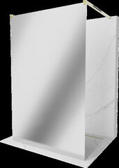 Walk-in dušisein Mexen Kioto, kuldne, peegel, 100 x 200 cm hind ja info | Dušikabiinide uksed ja seinad | kaup24.ee