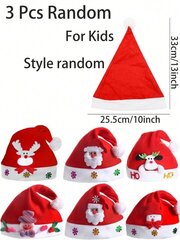 Väike jõulumüts Electronics-48, 7x12 cm, punane цена и информация | Рождественские украшения | kaup24.ee