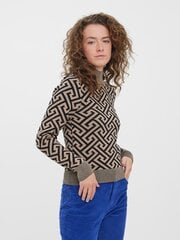 Vero Moda женский свитер 10296068*01, бежевый/черный 5715433396105 цена и информация | Женские кофты | kaup24.ee