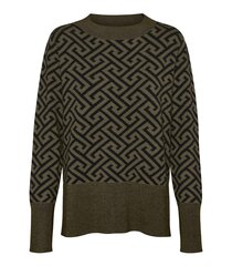 Vero Moda женский джемпер 10298787*02, оливковый/черный 5715433837721 цена и информация | Женские кофты | kaup24.ee