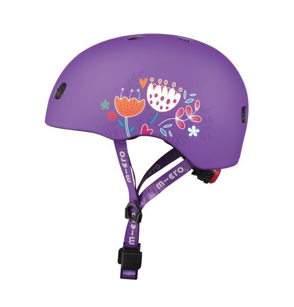 Laste kiiver Micro Floral Purple, lilla hind ja info | Kiivrid | kaup24.ee
