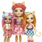 Nukud Enchantimals Urban Adventure Carmel Cat Family Pets + kassid ja aksessuaarid hind ja info | Tüdrukute mänguasjad | kaup24.ee