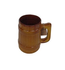 Чашка для пива глиняная Вайдава, 0.5 л, коричневая глазурь цена и информация | Оригинальные кружки | kaup24.ee