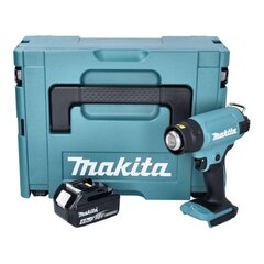 Аккумуляторный пистолет горячего воздуха Makita DHG 180 M1J, 18 В, с аккумулятором, без блока зарядки цена и информация | Строительные фены | kaup24.ee