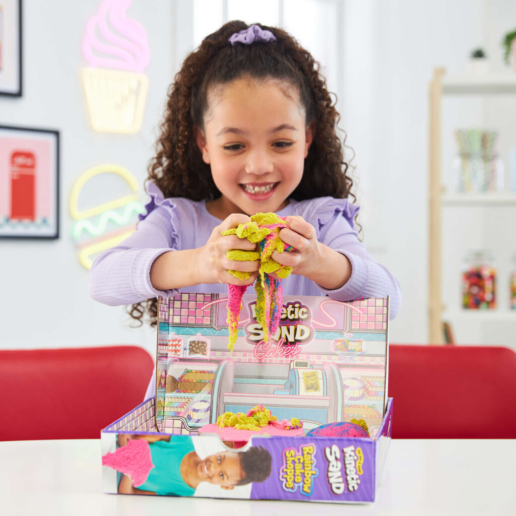 Kineetiline liivakomplekt Rainbow Cake цена и информация | Arendavad mänguasjad | kaup24.ee