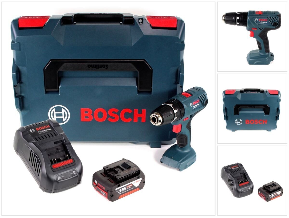 Akulööktrell Bosch Professional GSB 18V-21 18V 55Nm + 1x aku 5,0Ah + laadija + L-Boxx hind ja info | Akutrellid ja akukruvikeerajad | kaup24.ee