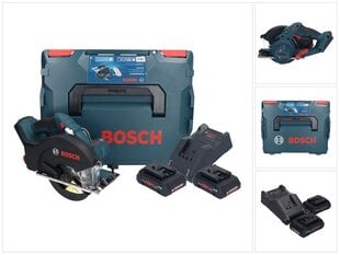 Профессиональная аккумуляторная циркулярная пила Bosch GKM 18V-50 18 В 136 мм + 2х аккумулятора ProCORE 4,0 Ач + зарядный блок + L-Boxx цена и информация | Пилы, циркулярные станки | kaup24.ee