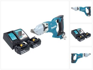 Aku plekk-käärid Makita DJS 200 RM 18 V 2,0 mm + 2x akut 4,0 Ah + laadija цена и информация | Пилы, циркулярные станки | kaup24.ee